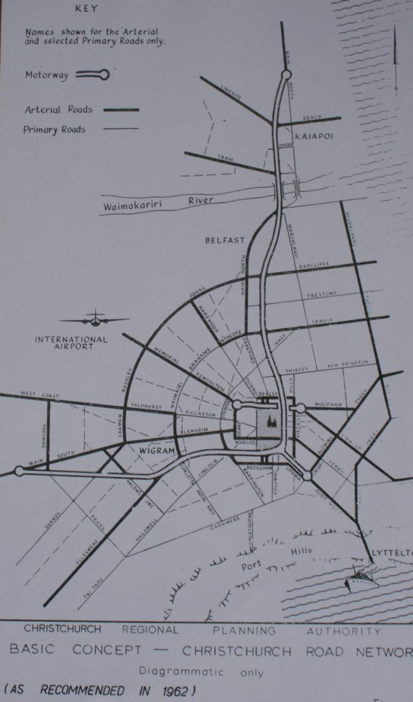 1962 Christchurch Motorway Plan